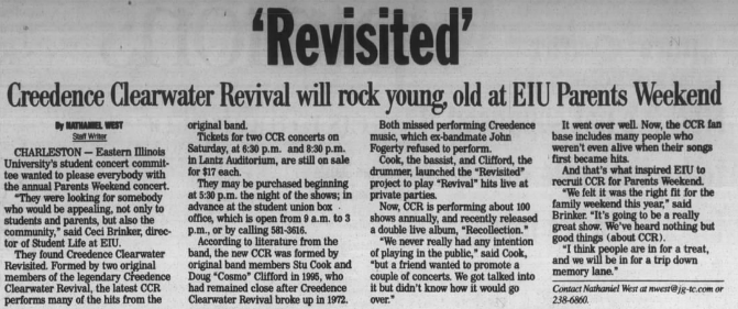 Creedence Clearwater Revisited
